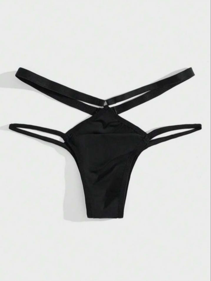 Figaro Men Solid Sexy Black Underwear